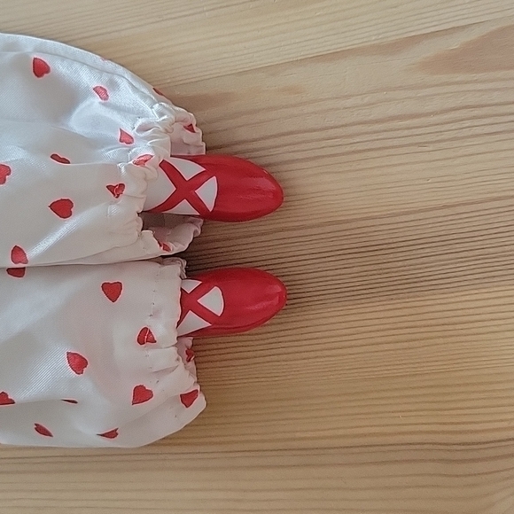 Vintage Harlequin Clown Porcelain Doll With Hearts 16” - Picture 3 of 6